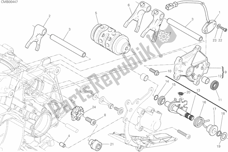 Toutes les pièces pour le Contrôle De Changement De Vitesse du Ducati Superbike 1299S ABS Brasil 2017